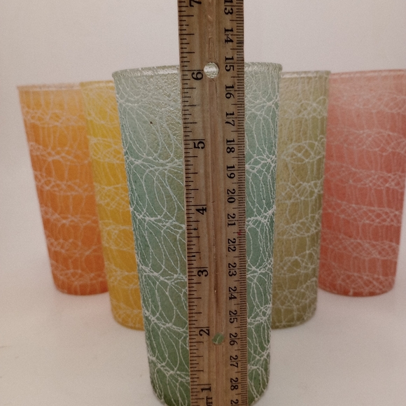 Set of 5 Vintage Spaghetti String MCM Glasses - Picture 10 of 13